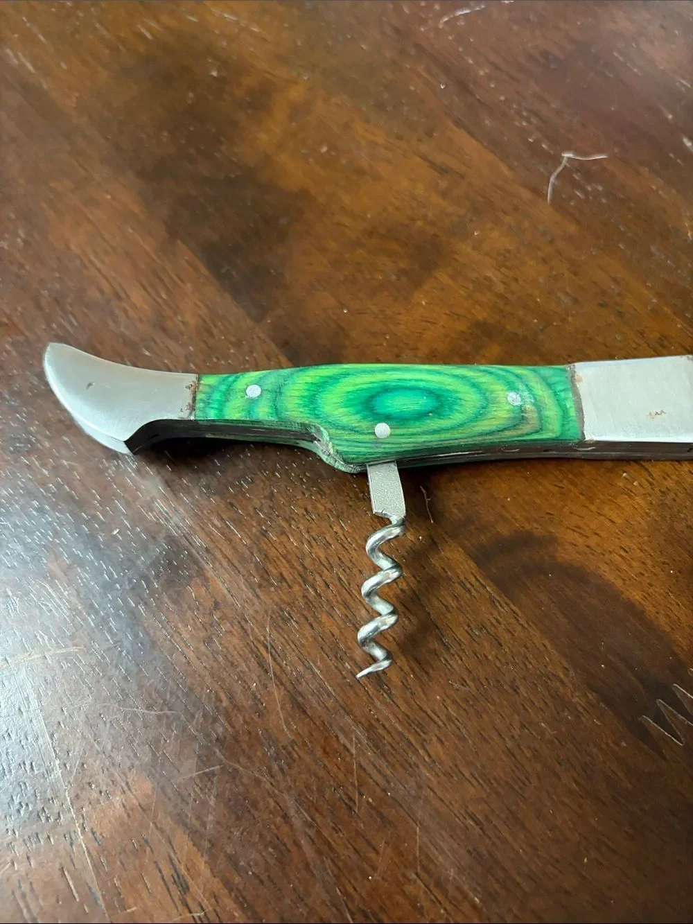 Hand crafted 9” folding with corkscrew